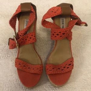 Steve Madden Coral wedges size 9.5